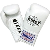 [USED良品] WINDY ボクシンググローブ 本革  白 8oz ひも式 [u18-782-wy-gv-boxing-wh-8oz]