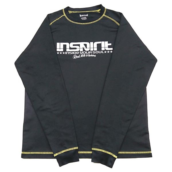 【USED品】 INSPIRIT 長袖 Tシャツ 鎧モデル 黒XL[u-1087-inspirit-t-ls-yoroi-bk]